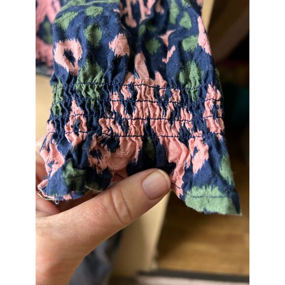 Michelle McDowell Smocked Top Blouse Ruched Detail Sz XXL - Picture 6 of 9